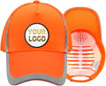 YOWESHOP Reflective Safety Baseball Cap Customize Logo with Removable PE Shell Hi-Vis Safety Work Hat
