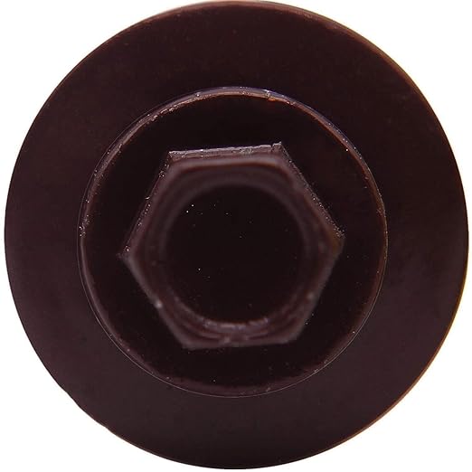 Metal Roofing Screw: (250) 12 x 1-1/2" Burgundy Hex Sheet Metal Roof Screw. Sharp Point Metal to Wood siding Screws. 5/8" EPDM Washer.