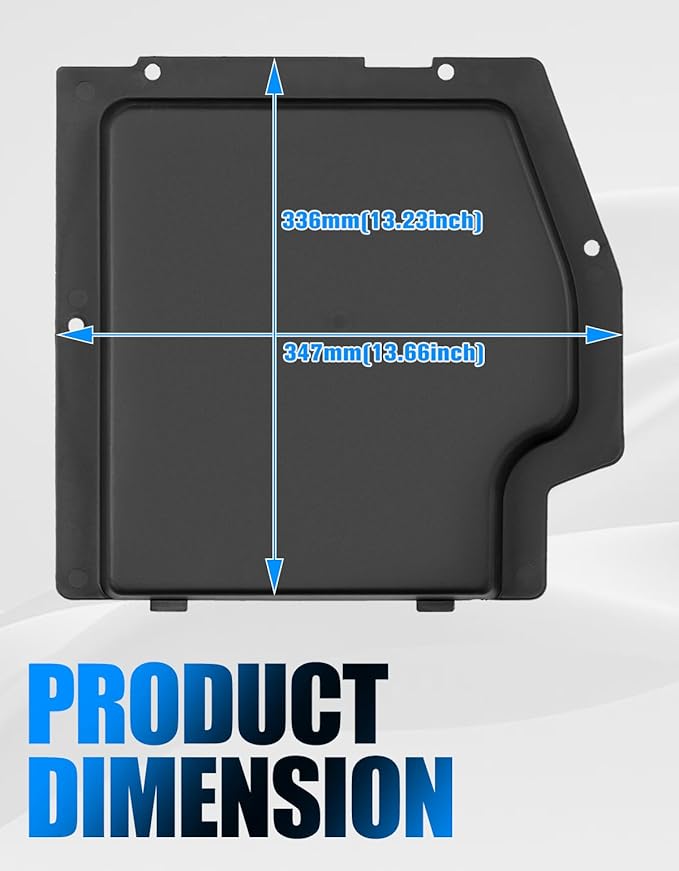 A & UTV PRO Battery Cover Kit for Can Am Maverick X3 MAX 2017-2025 All Models, Plastic Battery Cover Plate Accessories, Black, 1PC