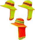 Packable and Adjustable Reflective Neon Boonie Sun Hat