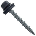 Metal ROOFING SCREWS: (250) 10 x 1-1/2" Fab Charcoal Hex Head Sheet Metal Roof Screw. Self starting metal to wood siding screws. EPDM washer. Colored head