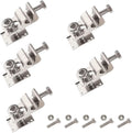 Solar Grounding Lugs Nickel-plated Lay-in Lugs Ground Wire Clamps for Copper Earth Wire 16-4AWG Fast Install on RV/Boat/Roof Solar Array