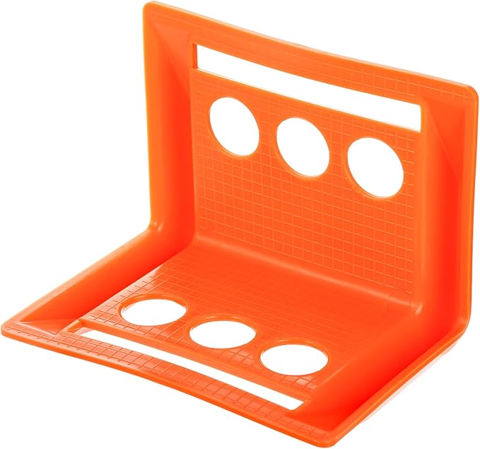 ZENFUN 20 Packs Edge Protectors for Cargo Loads, Flatbed Corner Protectors, Tiedown Plastic Protector, Truck Shipping, Protects Cargo Edges, Orange