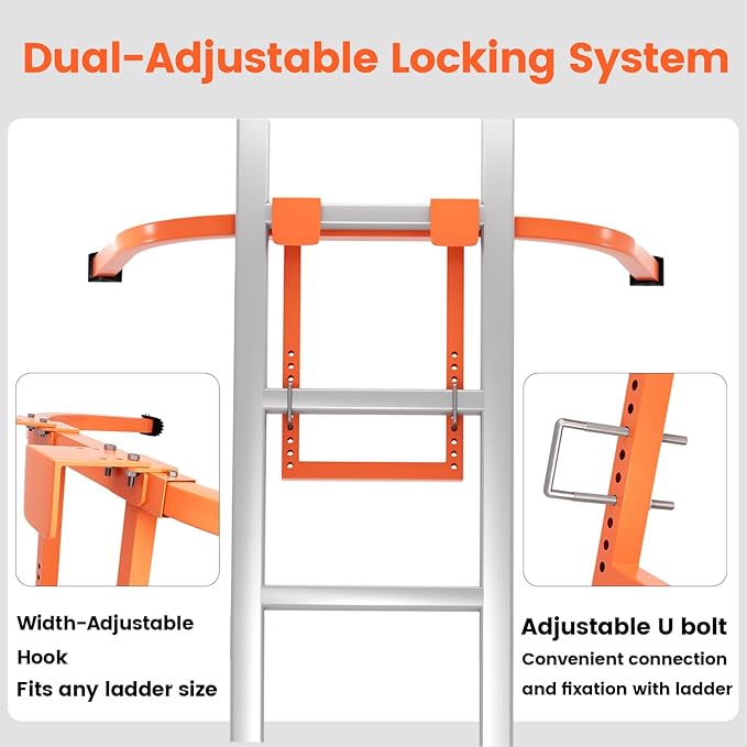 Ladder stabilizer,Extension Ladder stabilizer,Ladder Standoff with Extension Accessory,roof Ladder for Roof Gutter with Anti-Slip Rubber Feet