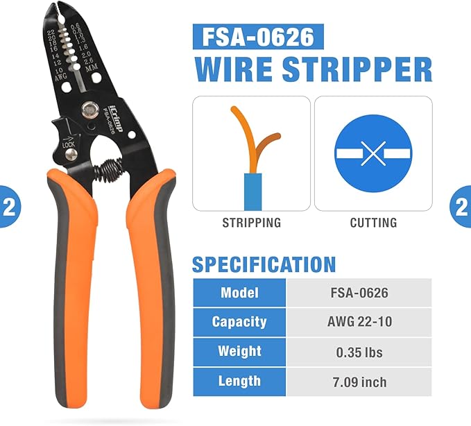 iCrimp Quick Change Ratcheting Crimper Tool Kit, Automotive Service Kit, for Crimping IWS4 Connector, Insulated & Non-insulated Terminal, Open Barrel Terminals, Dupont Connector, End Sleeve Ferrules