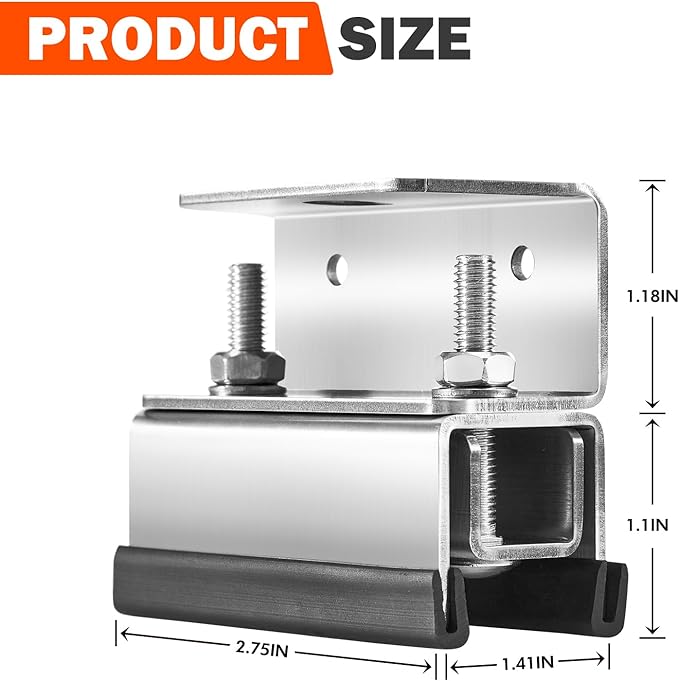 Roof Rack Mount Kit, Roof Rack mounting Brackets, 304 Stainless Steel Van Roof Rack for ProMaster, Boxer, Jumper, Ducato 6 Piece