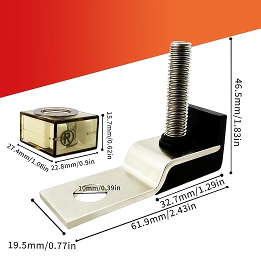 MRBF Terminal Fuses Block Kit- 500Amp 32V DC Max/ IP66 Waterproof Fuse for Boats, Marine, RVs, Solar Systems-Overload Short Circuit Protection-Fits Inverters,Charging Piles,Trolling Motors (5-Pack)