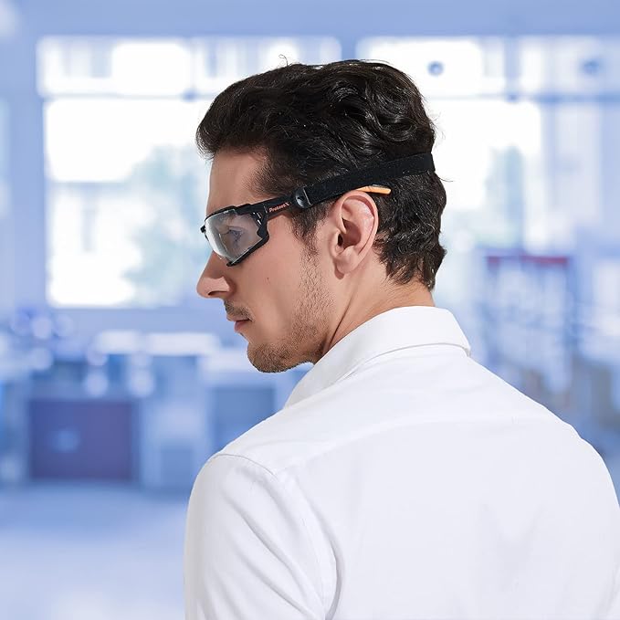 ProtectX Classic Safety Glasses, Anti-Fog Scratch Resistant Lenses, Protective Eyewear for Work, Indoor/Outdoor, ANSI Z87.1