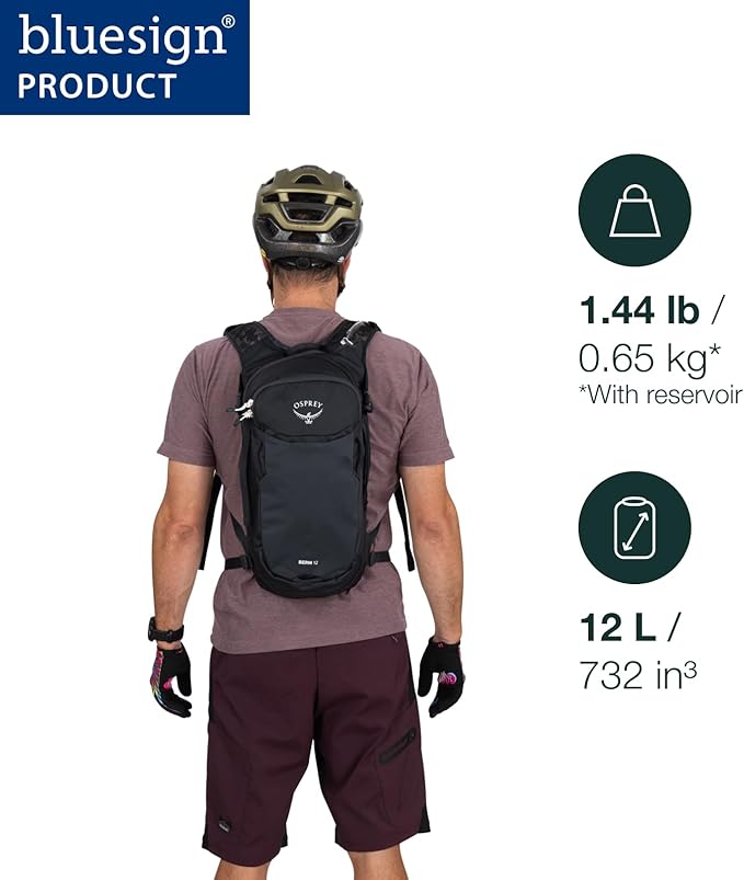 Osprey Berm Biking Backpack with Hydraulics Reservoir - Lightweight Hydration Backpack for Men and Women