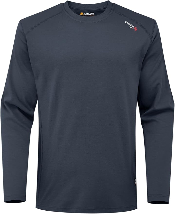 FR Shirts for Summer 5.5OZ Lightweight Breathable Vented Mesh Flame Resistant Long Sleeve Crew T-Shirt CAT2