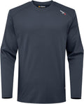 FR Shirts for Summer 5.5OZ Lightweight Breathable Vented Mesh Flame Resistant Long Sleeve Crew T-Shirt CAT2