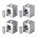 Neutral Lug Kit Circuit Breaker Ground Lugs Aluminum Grounding Lugs Fits #4-2/0 AWG Wire, Electrical Wiring Connection Kit - Easy Install for Load Centers & Breaker Boxes (4)