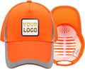 YOWESHOP Reflective Safety Baseball Cap Customize Logo with Removable PE Shell Hi-Vis Safety Work Hat