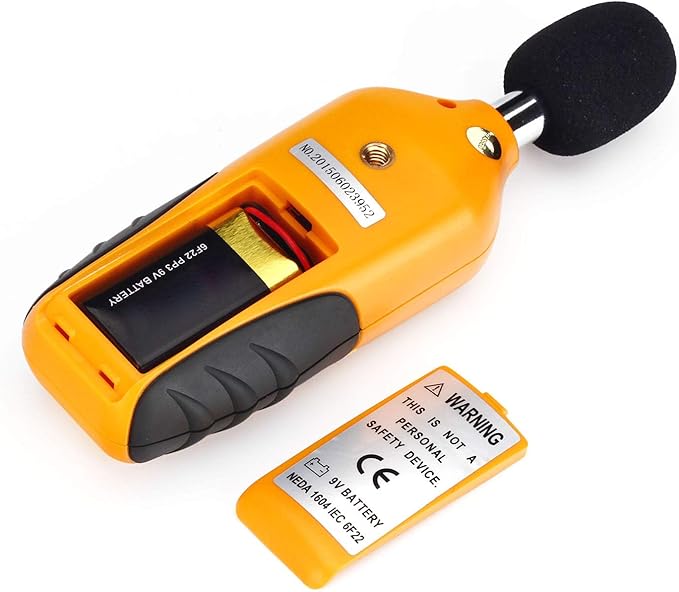 Decibel Meter, RISEPRO® Digital Sound Level Meter 30 – 130 dB Audio Noise Measure Device Backlight MAX/MIN, Data Hold Auto Power Off Dual Ranges HT-80A