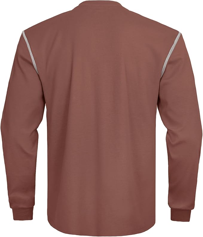 FR Shirts for Men CAT2/HRC2 Flame Resistant Shirts 6.5oz Light Weight Long Sleeve Fire Retardant Shirts
