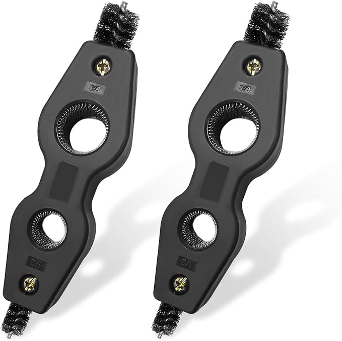 Battery Terminal Cleaning Brush, 4 in 1 Anti-Corrosion Car Battery Cleaner, Vehicle Battery Terminals Machine Parts Cleaning Tool for Auto Marine, Universal Car Accessories (Black-2PCS)
