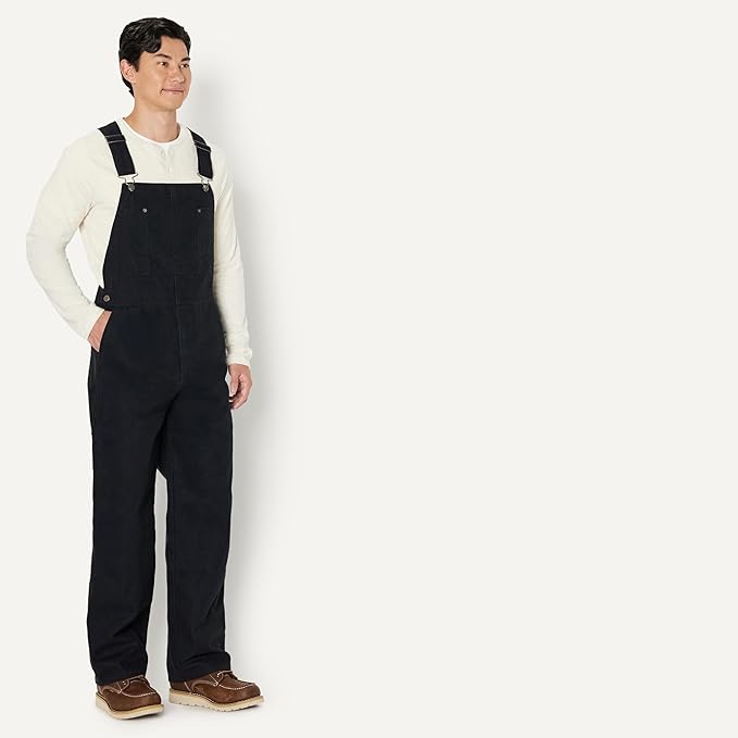 Amazon Basics Men's Relaxed Fit Workwear Bib Overall