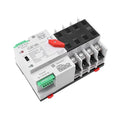 GEYA Mini ATS Automatic Transfer Switch Electrical Selector Switches Dual Power Switch 4Pole 100A 220V 50/60Hz Grid to AC Generator (Black)