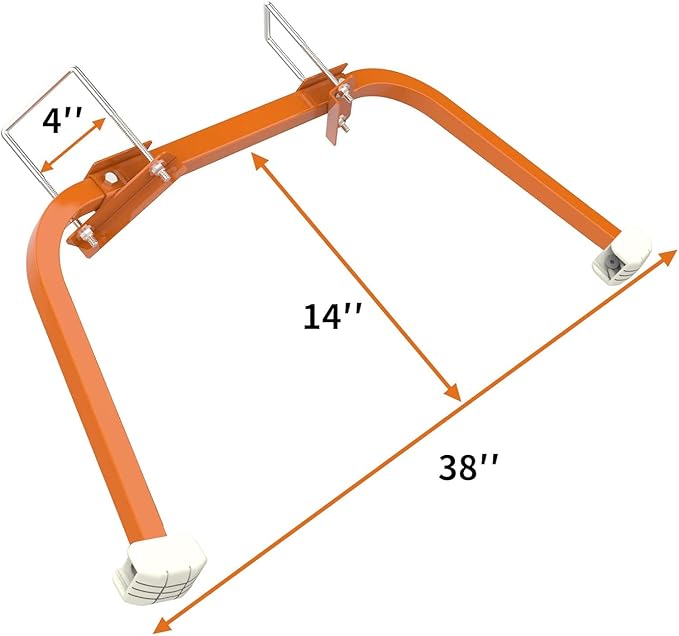 Ladder Stabilizer, Extended Ladder Stabilizer Accessory for Roof Gutter, Wing Span/Wall Ladder Standoff with Non-Slip Rubber Bottom pad,Heavy Duty Telescopic Ladder Accessories 1-Pack