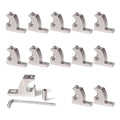 Solar Panel Grounding Lugs,12-Pack Aluminum Lay-in Connectors,Pool Bonding Lug,Ground Wire Clamps,4-14 AWG Wire Range,304 SS Set Screw with Hex Key
