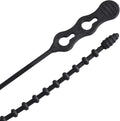 Gardner Bender 45-12BEADBK Beaded Cable Tie Wrap, 12 inch, 70 lb, Reusable, Adjustable Wire and Cord Management, 15 Pk, UV Resistant Black