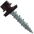 Metal Roofing Screws: (250) 10 x 1 Burgundy Hex Head Sheet Metal Roof Screw. Self Starting Metal to Wood siding Screws. EPDM Washer. Colored Head