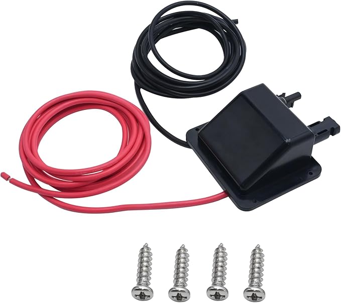VIKKSAER Solar Cable Entry Gland Box, 10FT 10AWG Soft Solar Extension Cable and Connector, UV Resistance Dual Cable Entry Gland Housing on RVs, Caravans, Boats, Campers (Black(10FT))