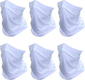 SHEVERCH 6 Pack Neck Gaiter Face Mask Sun Protection Cooling Bandana Face Cover Windproof Dustproof Neck Scarf