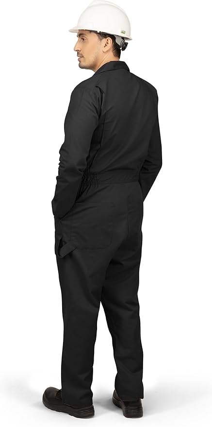 NY Threads Men’s Twill Coverall Relaxed Fit Long Sleeve Utility Work Wear