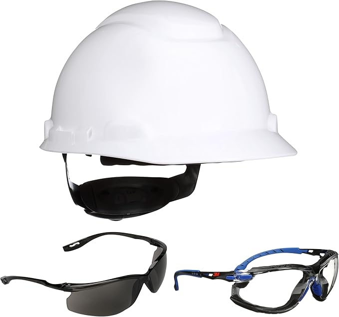 3M Hard Hat SecureFit H-700 Series Cap Style Safety Helmet with Uvicator Sensor, 4-Point Pressure Diffusion Ratchet Suspension