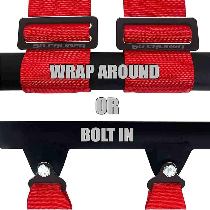 4 Point Harness for Bucket Seat, Quick Release Latch, 9 Color Options, Racing Harness, Race Car, Off Road Vehicle, UTV, RZR