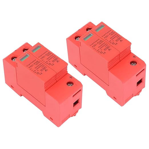 2P Protective Devices 2pcs 2P Protective Devices 40KA DC Photovoltaic Arrester with Remote Protectors (DC 750V)