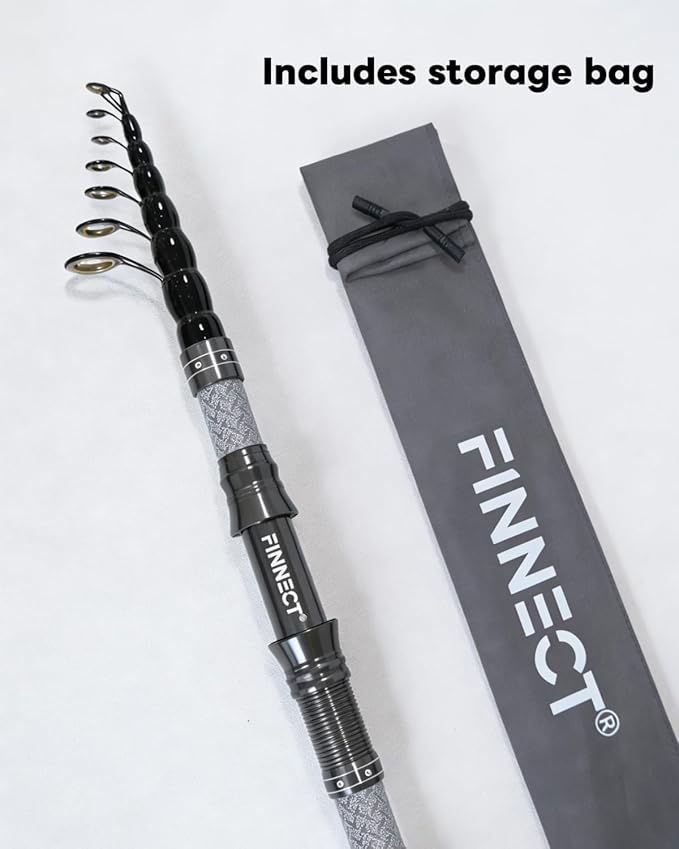 Telescopic Fishing Rod - Lightweight 42T Carbon Fiber Portable Travel Rod for Freshwater River Fishing, Beginner & Kid Friendly 5.9ft/6.9ft/7.9ft/8.9ft/9.9ft/10.9ft