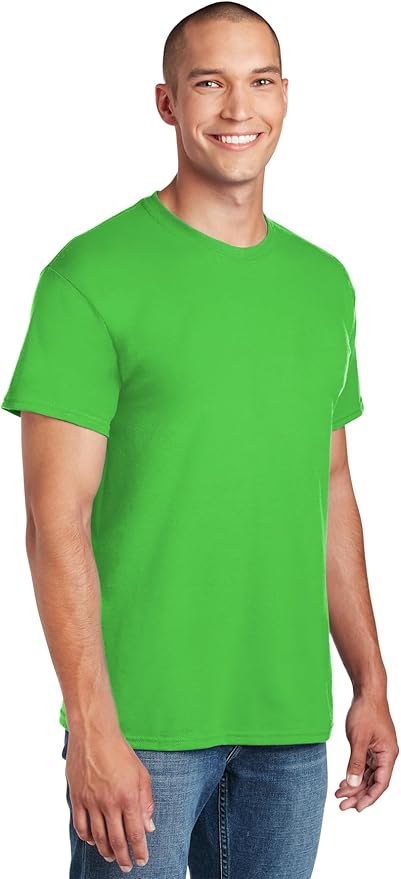 Gildan Unisex Adult DryBlend Workwear T-Shirts with Pocket, 2-Pack