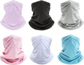 6 Pack Neck Gaiter Bandana Face Mask: Cooling Gator Mask Face Cover Neck Scarf Balaclava