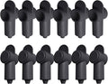 Ampper 12 Pcs Silicone 1/4", 5/16" Stud Terminal Covers, Flexible Post Terminal Cover Protector Boot for Battery Ground Junction Block Post, Fits 16-6 Gauge Wire (Black)