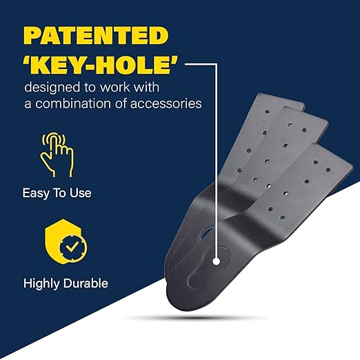 Tie Down Hitch Clip Roof Anchor 3-Pack – Roofing Anchors for Roof Safety & Fall Protection | Reusable Roof Harness Connection Points for Wood Roofs | Black Finish