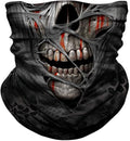 JOEYOUNG Skull Face Mask UV Sun Dust Neck Gaiter Bandana Headwear Motorcycle