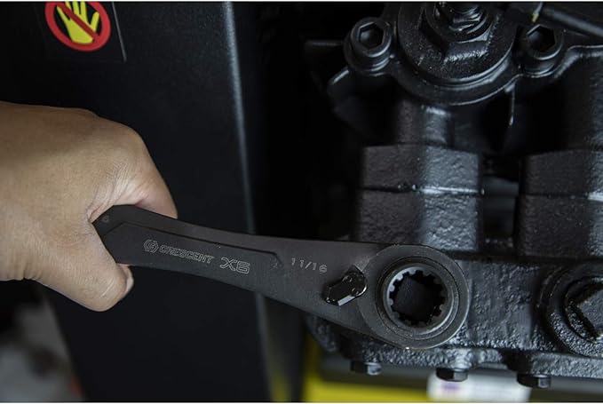 Crescent 2 Piece X6™ 4-in-1 Black Oxide Spline Ratcheting SAE Wrench Set - CX6DBS2