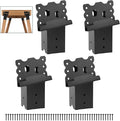 Deer Stand Brackets 4pcs,Outdoor 4"x 4" Compound Angle Bracket,Multi-Use Elevator Brackets for Outdoor Platforms,Deer Hunting Stands,Shooting Shacks and Tree Houses