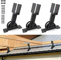 2x4 Heavy Duty Roof Riser Brackets Kit 3 Pcs, Adjustable Angle Pergola Support Brackets Black Powder-Coated Patio Roof Lift Brackets Suitable for Patio Gazebos/Pergolas