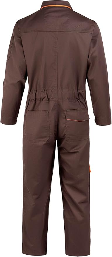 Men's Coveralls Mechanic Work Jumpsuit Multi Pockets Overalls Long Sleeve Workwear Coverall