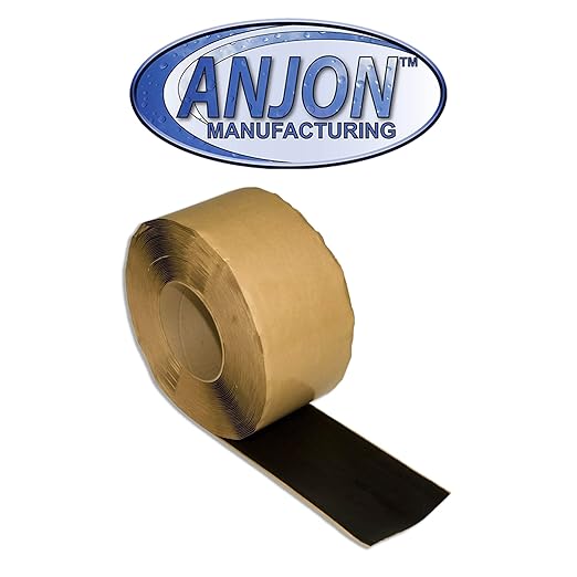 Anjon Manufacturing 3" x 25' Black EPDM Double Stick Seam Tape - 301939.25