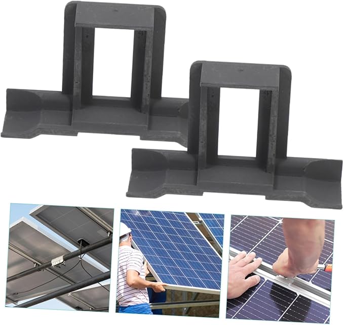 12pcs Water Drainage Clips for Photovoltaic Panels Efficient Cleaning for Solar Panel Maintenance Durable Design and Easy Installation