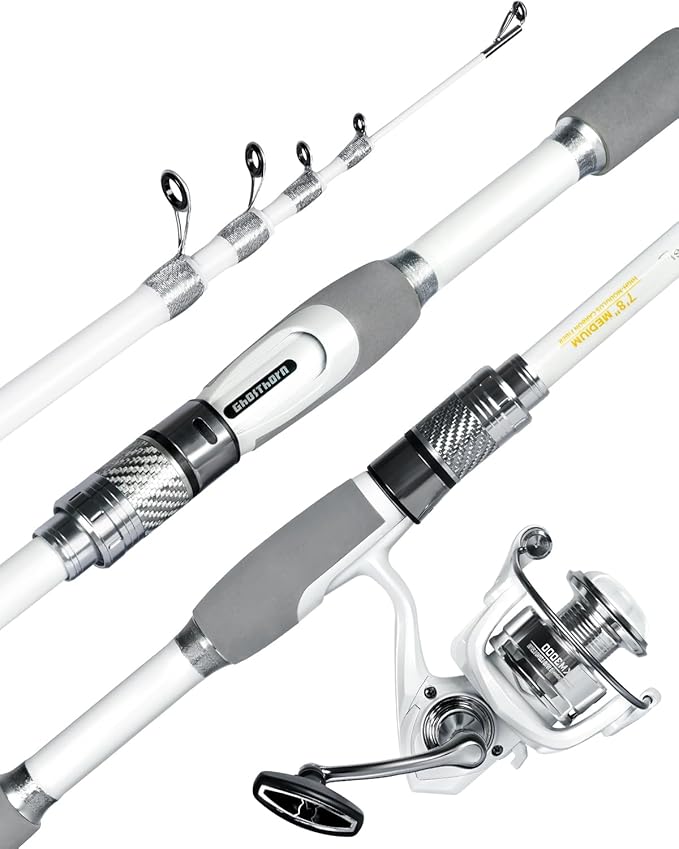 Ghosthorn Fishing Rod and Reel Combo Carbon Fiber Telescopic Fishing Pole Carrier Bag Portable Kit Saltwater Freshwater