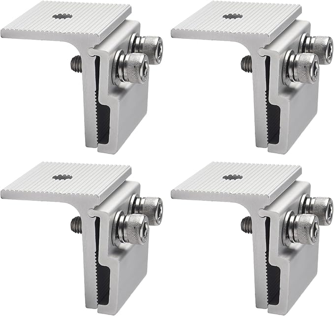 4PCS Aluminium Standing Seam Clamp, Mounting Solar PV Roof Clamp, Solar System Mounting Parts