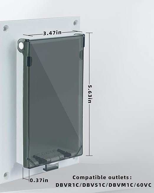 Electrical Box Replacement Cover, DBVC-1 Extra Duty Replacement for All-Weather Use, Type 3r Enclosure Cover for Wet Locations Can be adapted to DBVR1C/DBVS1C/60VC, Improve Electricity Safety (2)