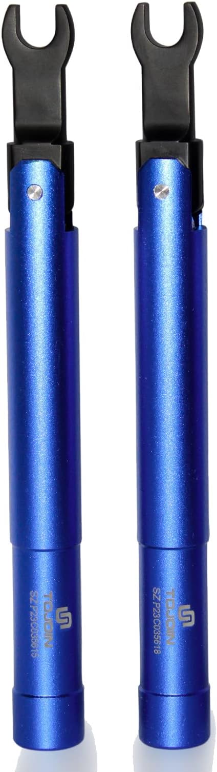 TOJOIN 2 pcs SMA Torque Wrench for RF Connector 8 in·lbs (0.9 N·m) Opening 8mm (5/16") for SMA 3.5mm/2.92mm Adapter Convertor Portable Spanner for Professionals Industry Blue