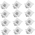 Mikikit 12pcs Solar Panel Mount Clips Metal Solar Panel Bracket Clips for Secure Outdoor Installation for Support Easy to Install and Weather Resistant
