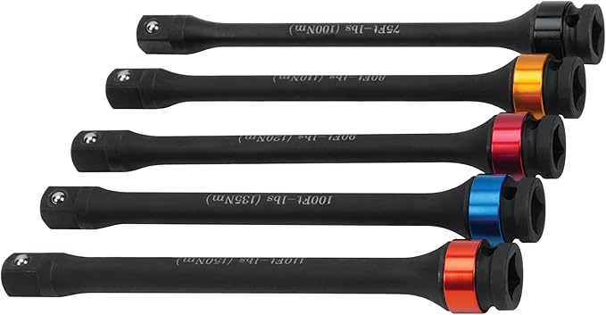 Performance Tool W32903 5-Piece Torque Limiting Extension Set